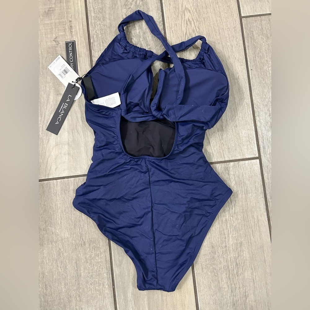 La Blanca NWT Island Goddess High Neck Keyhole One Piece Swimsuit 8 - Picture 7 of 9